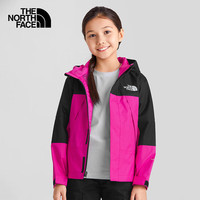 THE NORTH FACE 童装儿童冲锋衣女童防风防水外套运动户外|7QI7 A3M/玫红色 130 (XS) 130/64（新链接）