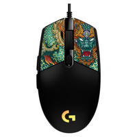 罗技 G） G102游戏鼠标有线机械RGB轻量化小手电竞宏编程吃鸡英雄联盟 G102黑色二代+苍龙防