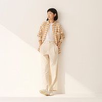 MUJI 無印良品 无印良品 女式 法兰绒衬衫式夹克 BC2POA5A