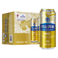 PLUS会员：崂山啤酒 青岛啤酒崂山啤酒崂友记啤酒 500ml*12罐整箱装