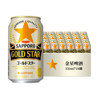三宝乐（Sapporo）札幌金星啤酒 日本 北海道生啤听装 350ml*24罐 【金星】 350mL 24罐 整箱装
