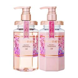 honey glossy 日本安蒂花子 honey glossyhoney樱花洗发水护发素套装柔顺改善毛躁烫染