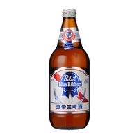  Blue Ribbon/蓝带 大瓶 黄啤酒  蓝带王黄啤 938mL 6瓶 整箱装