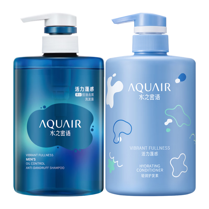  AQUAIR/水之密语 控油去屑 洗发护发套装  400ml*2