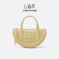 云态度 女式马鞍包 YTD24034 头层牛皮