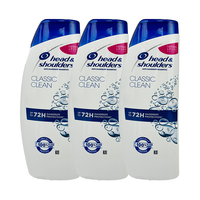 海飞丝 Head & Shoulders去屑洗发水男士女士清爽去油清洁400ml*3洗发露洗头膏洗发液控油