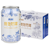 YANJING BEER燕京啤酒 燕京馥白奶啤乳味饮料 300ml*12听 整箱装