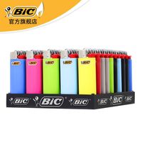 比克 一次性砂轮打火机 50支j5迷你彩 创意个性打火机尼龙安全防爆