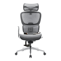网易严选探索家Max机械大师人体工学电脑椅办公椅电竞会议学习座椅凳子 太空灰-无搁脚