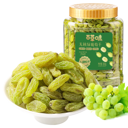 百草味 无核绿葡萄干 500g