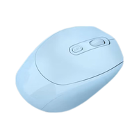 BASIC 本手 无线鼠标蓝牙静音可充电双模USB接收器ipad笔记本台式电脑通用办公便携 天空蓝