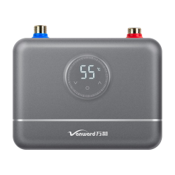 万和 省电 即热式电热水器+小厨宝+配件礼包  黑灰系 5500W 5L