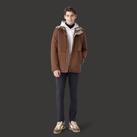 威可多（VICUTU）领航家鹅绒服商务通勤保暖冬季外套 黑色 175/92A L 175A