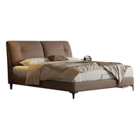 Sleemon 喜临门 缓缓 复古真皮床 中古咖 180*200cm