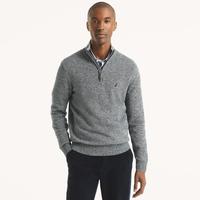 Mens Marled Quarter-Zip Sweater