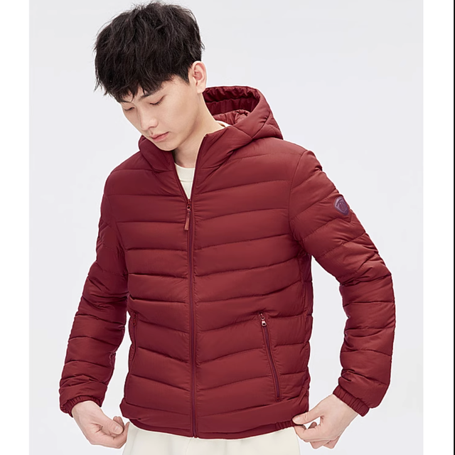 保暖服饰：BOSIDENG 波司登 90%绒情报连帽羽绒服 男