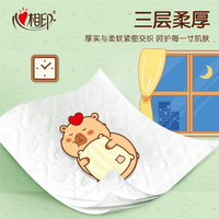 心相印卡皮巴拉-能量豚系列纸巾云感柔肤抽纸餐巾纸3层90抽24包