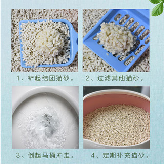 萌乐乐猫砂豆腐2.5kg豆腐砂去味除臭5猫沙20公斤无尘猫咪10斤