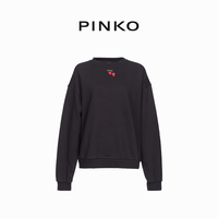 PINKO【尊享3期免息】女士爱心刺绣长袖卫衣102199A1TM Z99 XS