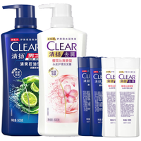 CLEAR 清扬 去屑洗发露 (男士清爽控油型500g+清樱花露香500g)