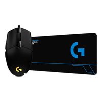 罗技 G102 二代 有线游戏鼠标+大桌垫