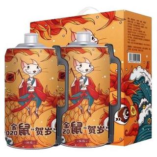 亮动 精酿原浆啤酒 2L（金鼠贺岁版）
