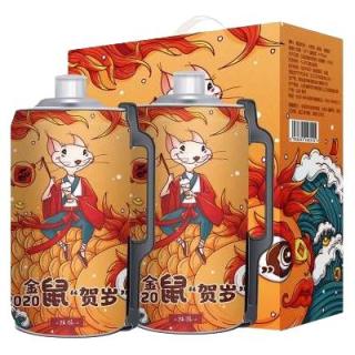 亮动 精酿原浆啤酒 2L（金鼠贺岁版）