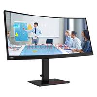 Lenovo 联想 ThinkVision T34w-20 34英寸 VA 曲面 显示器(3440×1440、60Hz、99%sRGB、Type-C 75W)