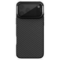 耐尔金 【镜头保护】适用iPhone17promax手机壳磁吸凯夫拉苹果17promax手机壳全包镜头保护支架壳 纤极黑 苹果17ProMax【镜盖款扫码无阻】