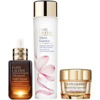 ESTEE LAUDER 雅诗兰黛 护肤礼盒装 (樱花版微精华露第二代200ml+小棕瓶修护系列特润修护肌活精华露第七代50ml+智妍紧塑精华乳霜50ml)