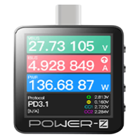 炬为POWER-Z 240W PD3.1、usb测试仪Type-c电压电流表KM003C 纹波检测 Km003C主机+电脑联机线
