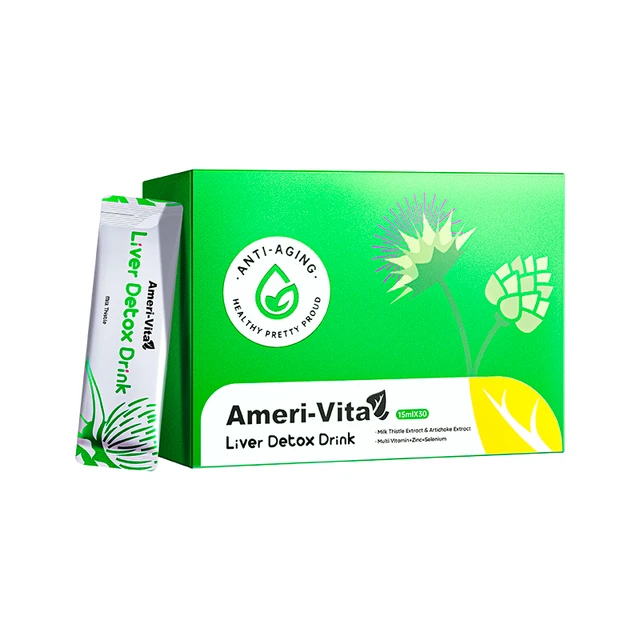 Ameri-Vita亚美唯他护肝口服液养肝加班喝酒常备熬夜小A条液体护肝片30条/盒 液体护肝片30条/盒【1盒改善装30条】