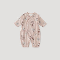巴厘小猪 新生婴儿儿衣服a类纯棉秋季连体衣四季初生儿睡衣宝宝哈衣春秋款 狮子乐园 59cm