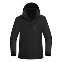 诺诗兰 户外男士三合一冲锋衣防风防泼水保暖防寒外套徒步登山两件套