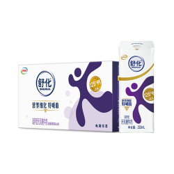 舒化 0乳糖高钙牛奶 220ml*24盒