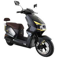 五星钻豹电动车72V38AH超长续航大功率高速电动摩托车 X3PLUS 金属灰/小鸭黄