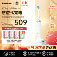 松下 Panasonic EW-DL58-W  进口电动牙刷 三挡声波振动 感应式充电