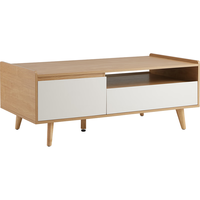 LINSY 林氏家居 原木风实木脚电视柜茶几客厅家用AC1MAC1L茶几