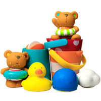 Hape 泰迪和朋友们+水漏桶组合