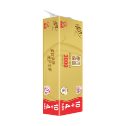 清风 无芯卷纸 原木金装4层3000克共14卷 大克重卫生纸 卷纸纸巾厕纸