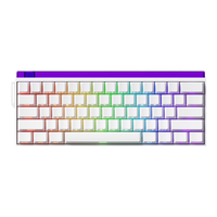 VEEKOS闪shine60无线磁轴键盘有线蓝牙2.4G三模电竞游戏客制化机械键盘无畏契约打瓦8K回报率带霓虹灯箱 白色侧刻有线电竞版-炫光磁轴