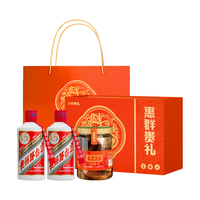 茅台（MOUTAI）惠群贵礼飞天礼盒 53度 200ml*2+陈皮礼盒  礼盒