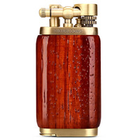 茄龙 CIGARLOONG 创意个性男士点烟打火机 金属实木多功能烟斗专用