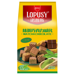 丹夫 诺普斯威化高蛋白黑巧/抹茶/柠檬酸奶/珍珠奶茶下午茶零食80g