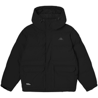 Kappa 潮流学院风羽绒服中长款羽绒服连帽工装冬季防寒保暖外套