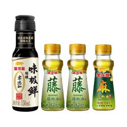 金龙鱼 藤椒油70ml*2+花椒油70ml+零添加味极鲜150ml