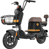 雅迪甜橙 48v24a星恒锂电  新亮黑