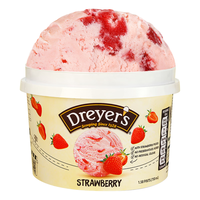 德雷尔(DREYER'S)草莓酱≥22% 高端冰淇淋750ml超大桶装 雀巢雪糕冰激凌家庭装