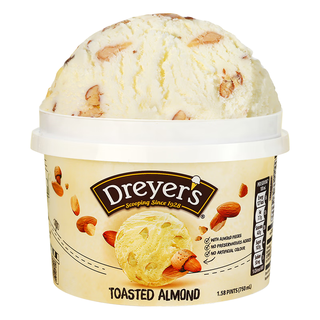 德雷尔（DREYER'S）烤杏仁香草高端冰淇淋750ml超大桶装 雀巢雪糕冰激凌家庭装 烤杏仁香草冰淇淋 750ml桶装