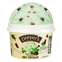 德雷尔（DREYER'S）薄荷朱古力高端冰淇淋750ml超大桶装 巧克力雪糕雀巢家庭装   薄荷朱古力冰淇淋 750ml桶装